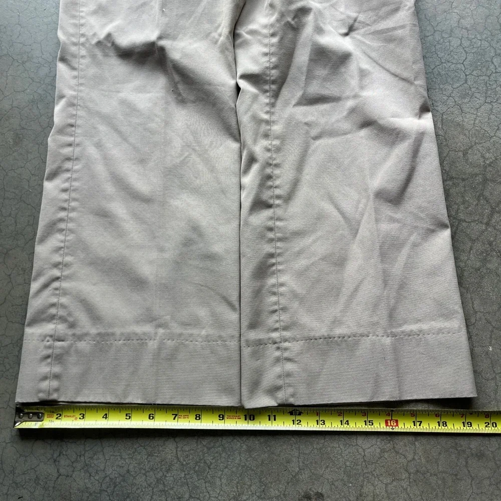 Vintage Mesquite Niver Western Wear Pants Tan WideLeg Workwear Made in USA 32x26